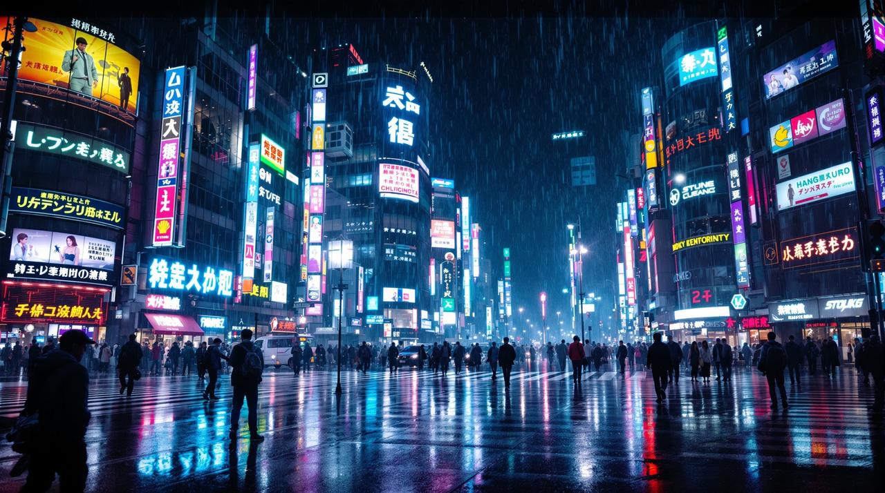 嗯嗯视频4K：东京霓虹——赛博城市美学